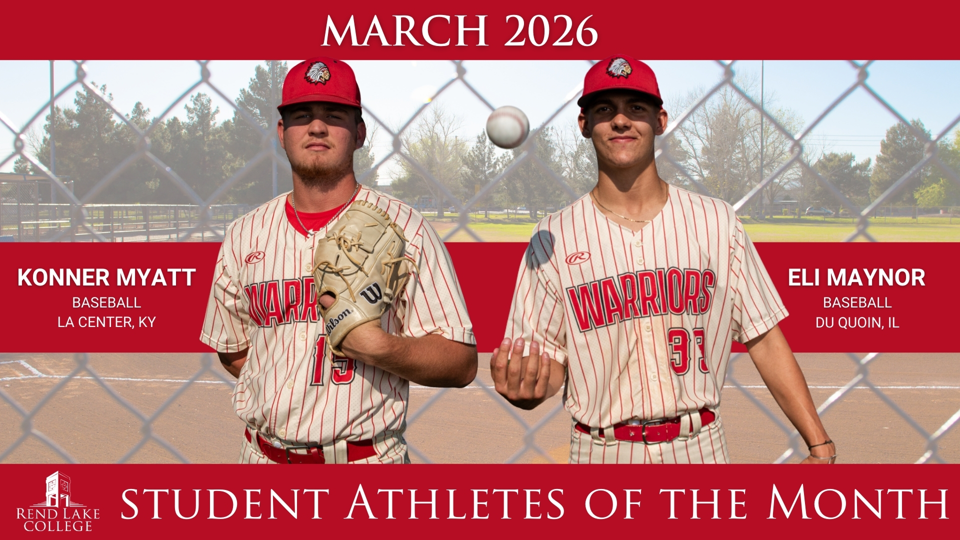 Myatt and Maynor named Student Athletes of the Month