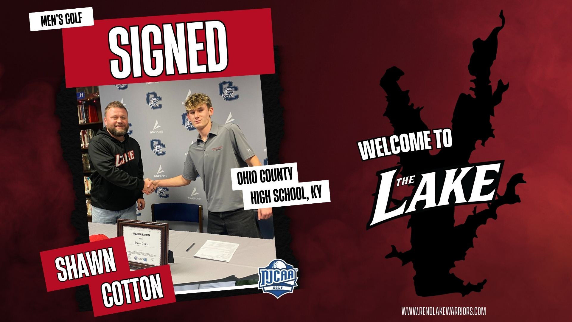 Shawn Cotton (Ohio County, KY) signs to play golf for RLC Fall 2026