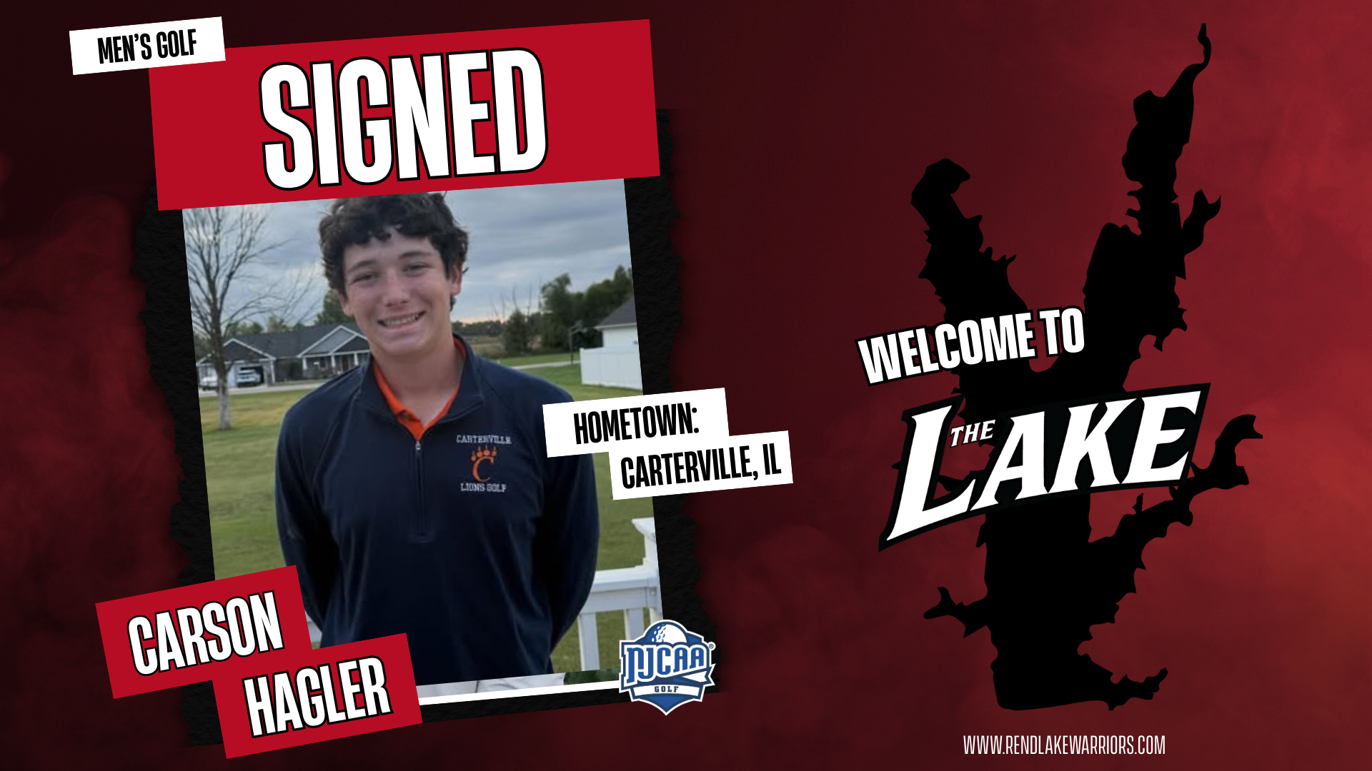 Carson Hagler signs to play golf for RLC Fall 2026