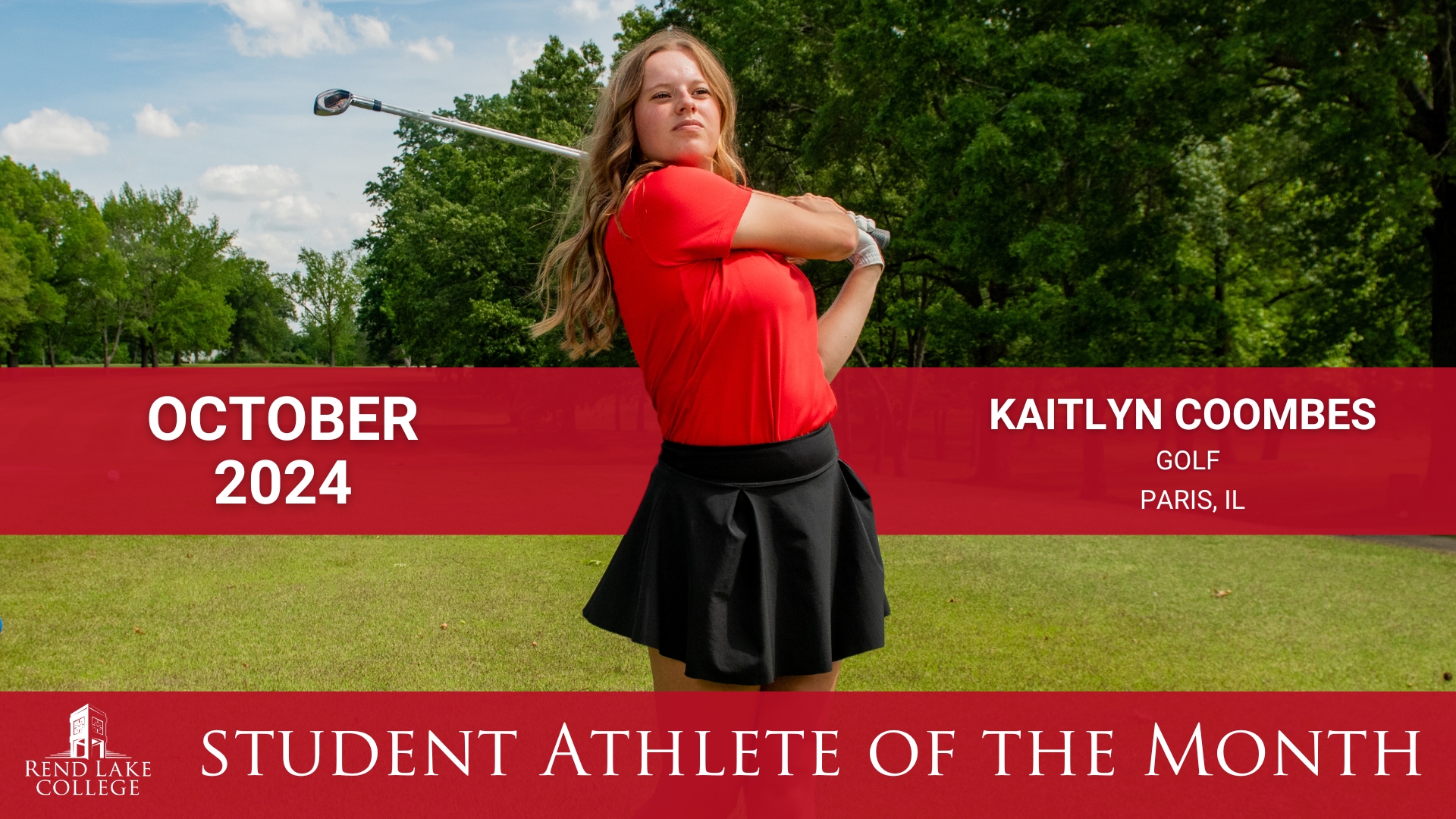 Kaitlyn Coombes October Student Athlete of the Month